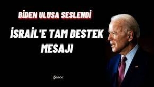 Joe Biden ulusa seslendi: İsrail'e tam destek mesajı