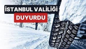 İstanbul Valiliği'nden kış lastiği kararı!