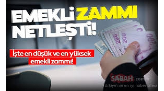 Sabah gazetesi yeni emekli maaşlarını açıkladı