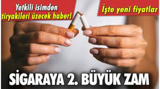 Sigaraya İkinci Büyük Zam!