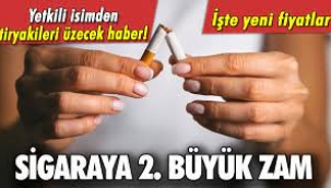 Sigaraya İkinci Büyük Zam!