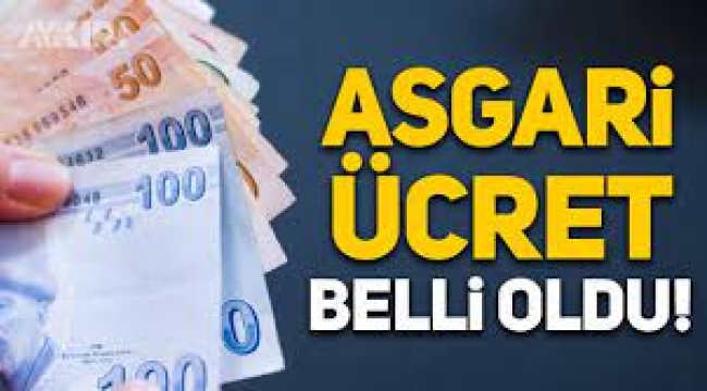 2024 için asgari ücret net 17 bin 2 lira oldu