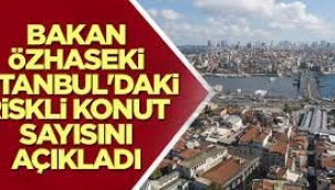 Bakan Özhaseki, İstanbul'daki riskli bina sayısını açıkladı