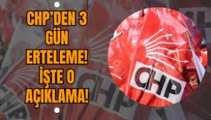 CHP'den Konser ve Kutlama Etkinliklerine Erteleme!