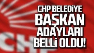 CHP'nin 9 ildeki belediye başkan adayları belli oldu