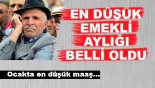 En düşük emekli aylığı belli oldu!