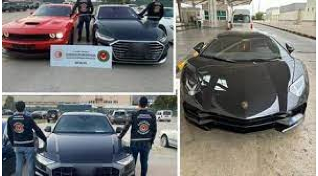 Kaçak Lüks Araçlar Yakalandı: Değeri 187 Milyon Lira