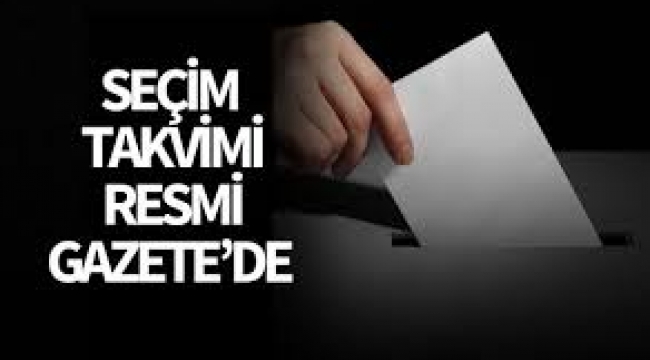 Yerel seçim takvimi yayımlandı