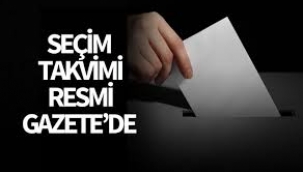Yerel seçim takvimi yayımlandı