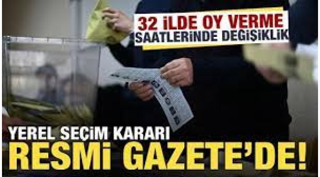 YSK'dan 32 il için yeni karar