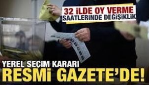 YSK'dan 32 il için yeni karar