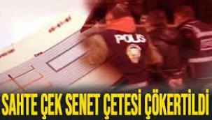 10 ilde sahte çek ve şirket dolandırıcılığı çetesi çökertildi