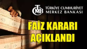 Merkez Bankası yılın ilk faiz kararını açıkladı