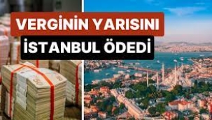 Verginin yarısını İstanbul ödedi