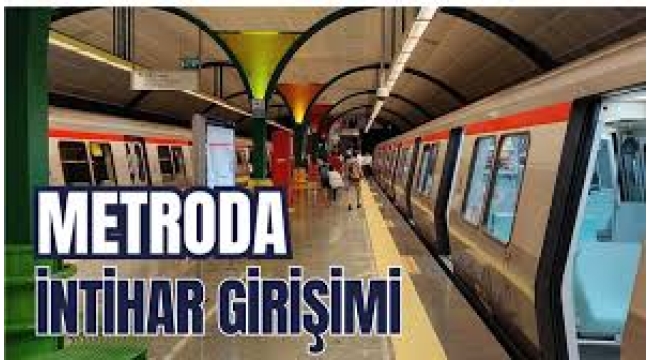 Yenikapı-Hacıosman metrosunda intihar girişimi!