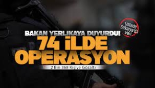 74 ilde 'silah kaçakçılığı' operasyonu: 