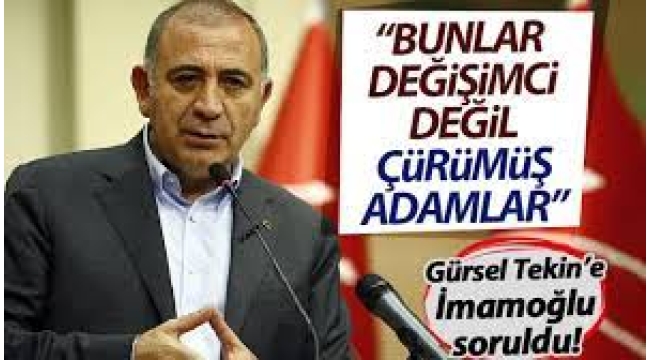 Gürsel Tekin İmamoğlu'na salvolar