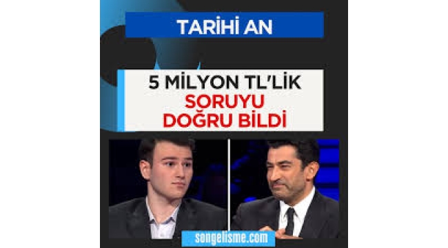 Berk Göktaş 5 milyonu kazandı