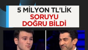 Berk Göktaş 5 milyonu kazandı