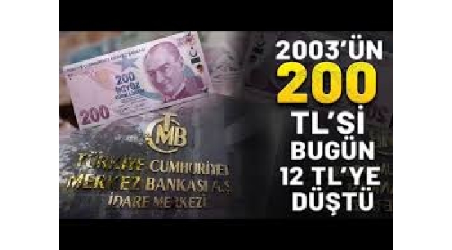 Bugünün 200 TL'si 2009 yılının 20 TL'si oldu!
