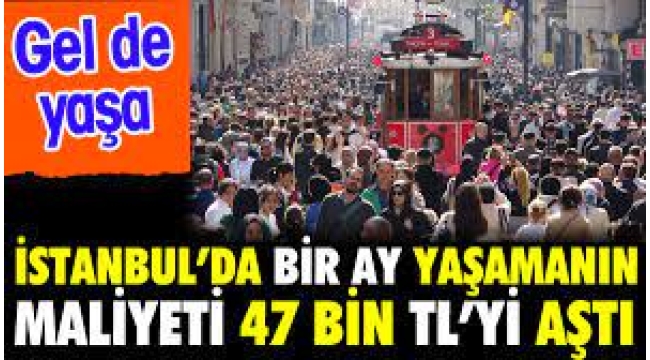 İstanbul'da Yaşamanın Maliyeti 
