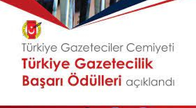 TGC 65.Türkiye Gazetecilik Başarı Ödülleri açıklandı
