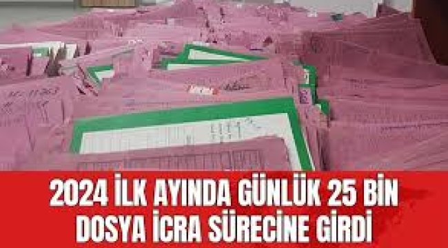 İcra ve iflas dosyası sayısı 2024'te 39 milyona dayandı