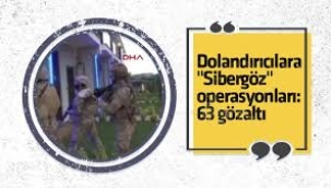 Sibergöz-33 ve Sibergöz-34 Operasyonları'nda 63 şüpheli yakalandı