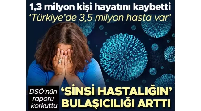  'Sinsi hastalığın' bulaşıcılığı arttı! 1,3 milyon kişi hayatını kaybetti… 