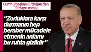 Erdoğan'dan '19 Mayıs' mesajı