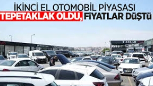 İkinci el otomobil fiyatları tepetaklak oldu