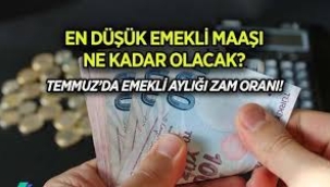 İşte en düşük emekli aylığı!