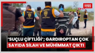 Suçlu çiftliği! Gardıroptan çok sayıda silah ve mühimmat çıktı