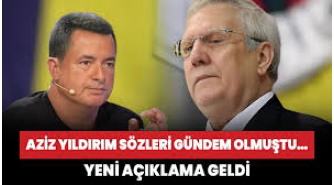 Acun Ilıcalı'dan 'Aziz Yıldırım' açıklaması: Amacım tahrik ve teşvik etmekti