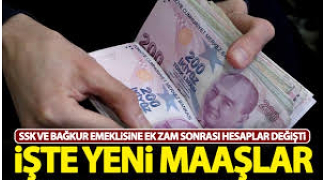 İşte yeni maaşlar