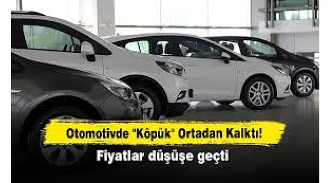 Otomotivde "köpük" ortadan kalktı: Fiyatlar düşüşe geçti