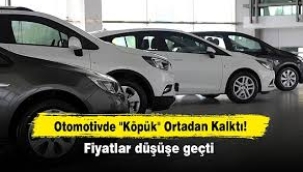 Otomotivde "köpük" ortadan kalktı: Fiyatlar düşüşe geçti
