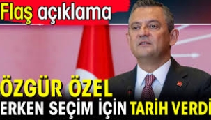 Özgür Özel erken seçim için tarih verdi!
