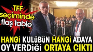 Hangi kulübün hangi adaya oy verdiği ortaya çıktı