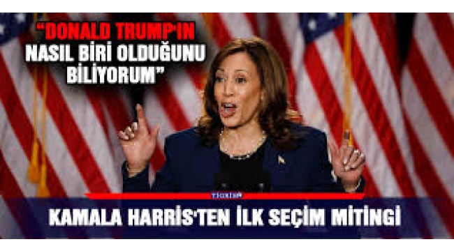 Harris'ten ilk seçim mitingi