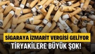 İzmarit vergisi yolda