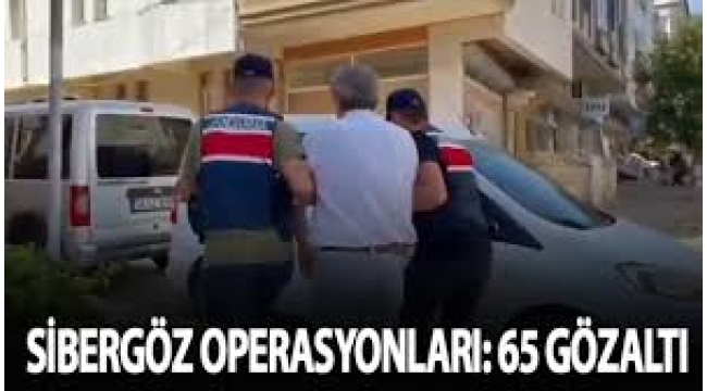 "Sibergöz-48" operasyonlarında 65 şüpheli yakalandı