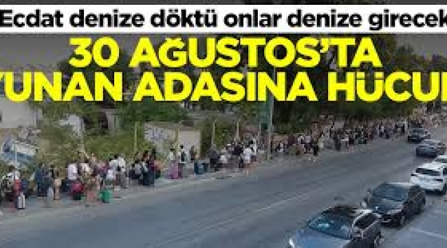 30 Ağustos'ta yüzlerce vatandaş Yunan adalarına koştu!