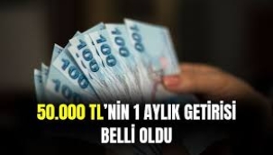 50 bin liranın aylık getirisi belli oldu: En yüksek faizi hangi banka veriyor?
