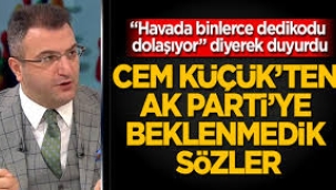 Cem Küçük AKP'ye başkaldırdı. Size az bile yapıyorlar