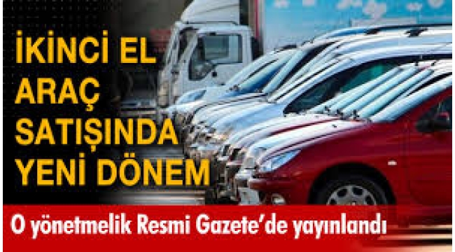 İkinci el araç satışlarına sınırlama getirildi! Milyonları ilgilendiren karar…