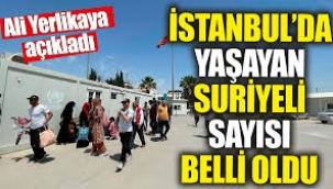 İstanbul'da kayıtlı Suriyeli sayısı