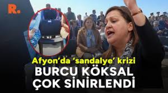 Protokolde plastik sandalye krizi: Burcu Köksal tepki gösterdi