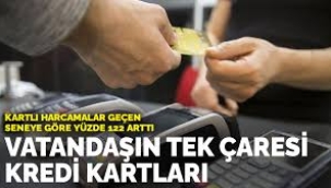 Vatandaşın tek çaresi kredi kartları: Bir yılda yüzde 89'luk artış