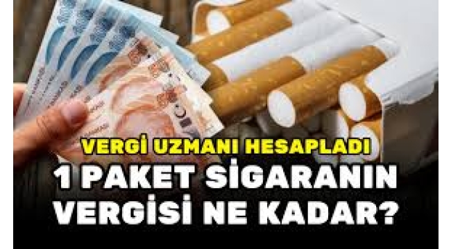 60 liralık sigaranın 52 lirası vergi